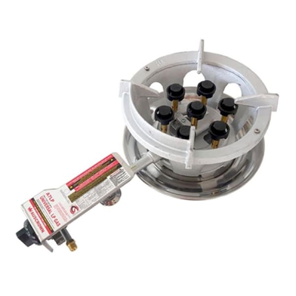 Auscrown 7 Jet LPG Mushroom Burner with Hose & Regulator