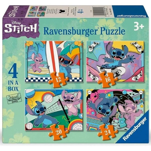 Ravensburger - Disney Stitch 4 Puzzles In A Box