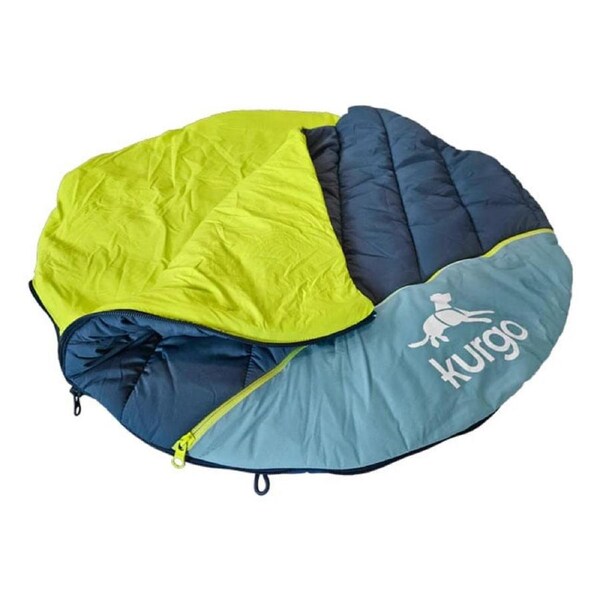 Kurgo Pup Sack 76cm Dog Sleeping Bag in Blue/Yellow