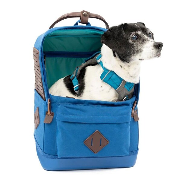 Kurgo Nomad Dog Carrier Airline Approved Backpack in Blue