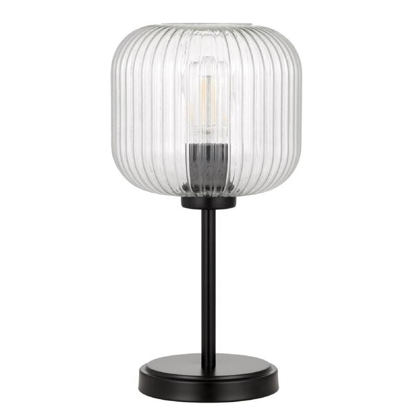 Rouen TFS Compact Table Lamp with Clear Glass Detail for Accent Lighting