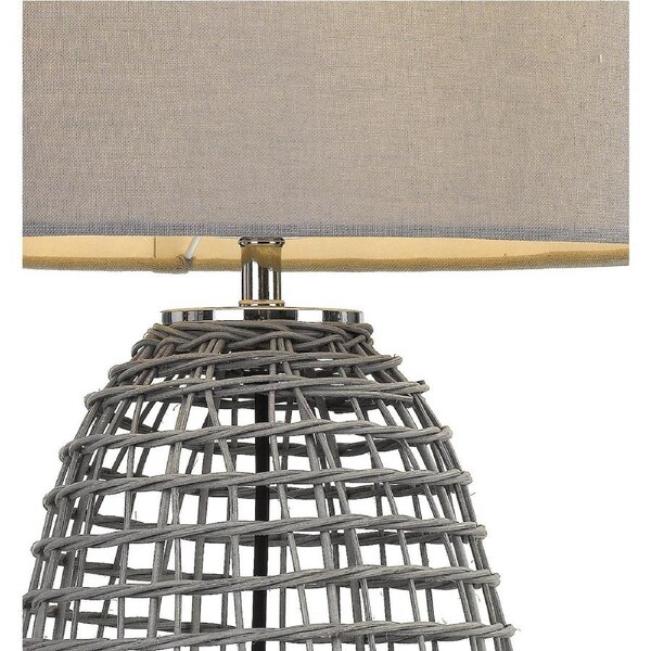 Segovia TFS Classic Grey Table Lamp for Bedroom or Lounge Area Illumination
