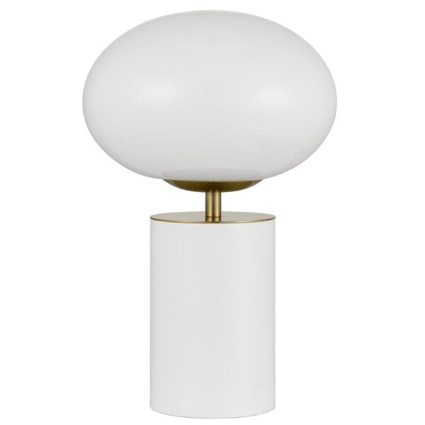 Sapphire TFS White and Gold Opal Glass Touch Lamp for Elegant Home Styling