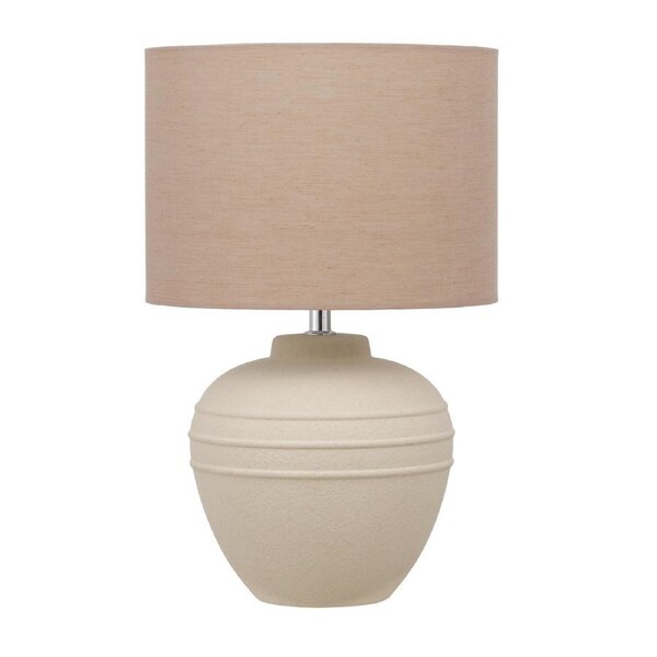 Vitaville TFS Sand Ceramic Table Lamp with Warm Neutral Style for Any Room