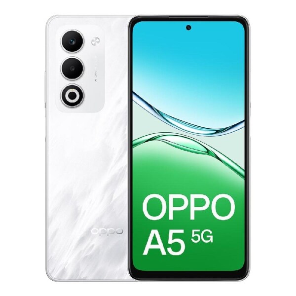 Oppo A5 5G 128GB - Mist White (CPH2735AU White)*AU STOCK*, 6.67', HD+, 120Hz, 4G/128GB, 50MP/8MP, Dual SIM, 6000mAh,IP65, 2 Years Warranty CPH2735AU White