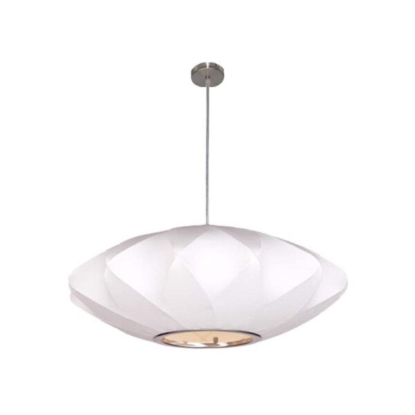Orvieto TFS nickel white pendant light classic design for dining or living room space