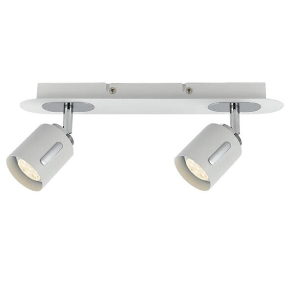 Vienna White Dual LED Spot Light with Warm 3000K Color Temperature and Dimming