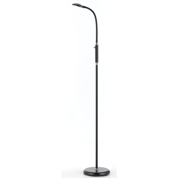 Monza Black LED Floor Lamp with 420 Lumens Output and Modern Style