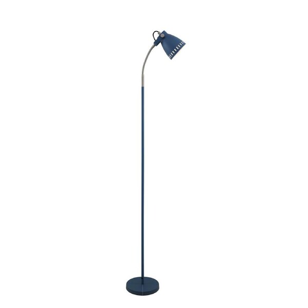 Pearl Blue Nickel Floor Lamp with 25W Bulb and Stylish Design