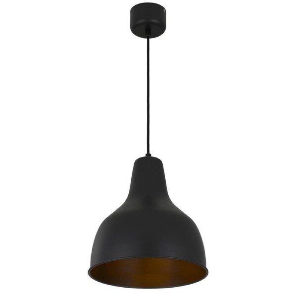 Ivory Black Satin Pendant Lamp with 2m Cable and Stylish Look