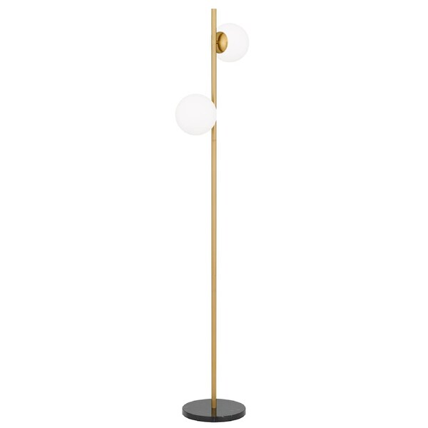 Altostone TFS 2 Lights Floor Lamp with Gold Finish and Marble Base