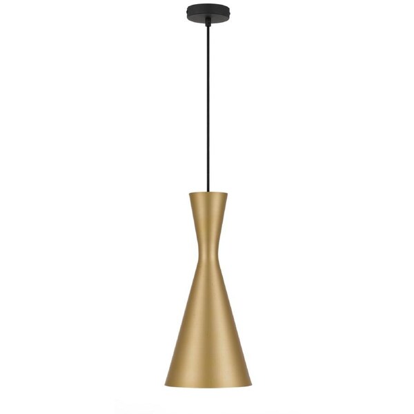 Solwood TFS 20 Pendant in Gold Brushed Finish with Black Accent Details
