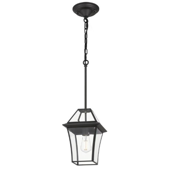 Bellalux TFS 20 Pendant Outdoor Black Frame with Clear Glass and Chain