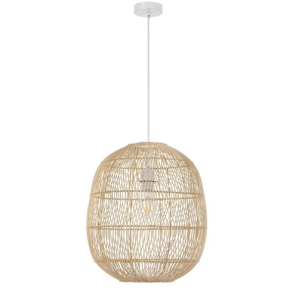 Altoville TFS 40 cm Pendant in Natural Rattan for Rustic and Chic Ambience