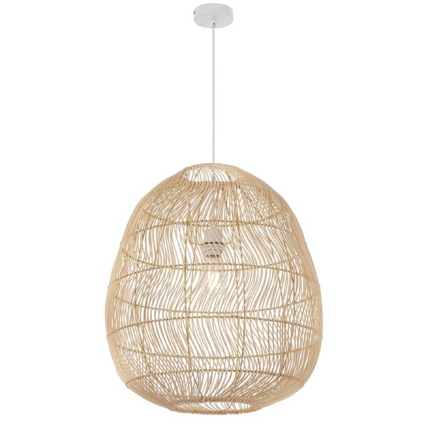 Vitashade TFS 50 Pendant in Natural Rattan with Elegant Large Design