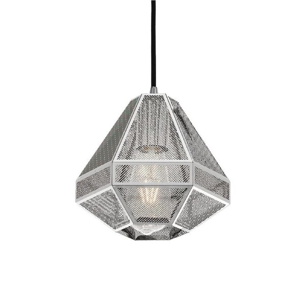 Nimes TFS 20 Pendant in Chrome with Black Cloth Cable for Modern Homes
