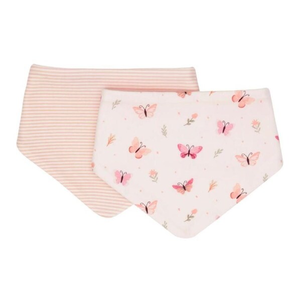 Bandana bibs 2pk - Sweet Butterfly