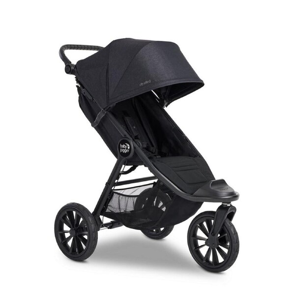 Baby Jogger City Elite 2 Opulent Black All Terrain Folding Travel Stroller