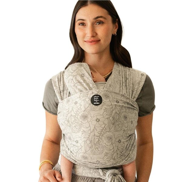 Moby Classic Wrap SS Poppies 100% Cotton Soft Baby/Newborn Sling Carrier