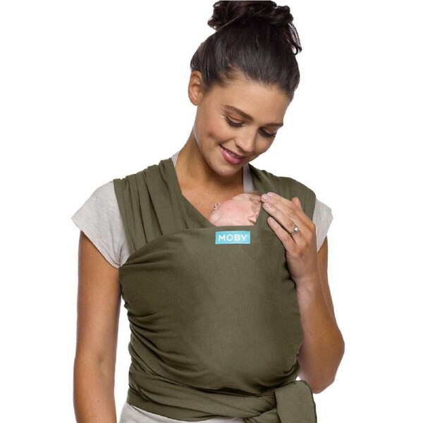 Moby Classic Wrap Hazel 100% Cotton Soft Baby/Newborn Sling Carrier Green