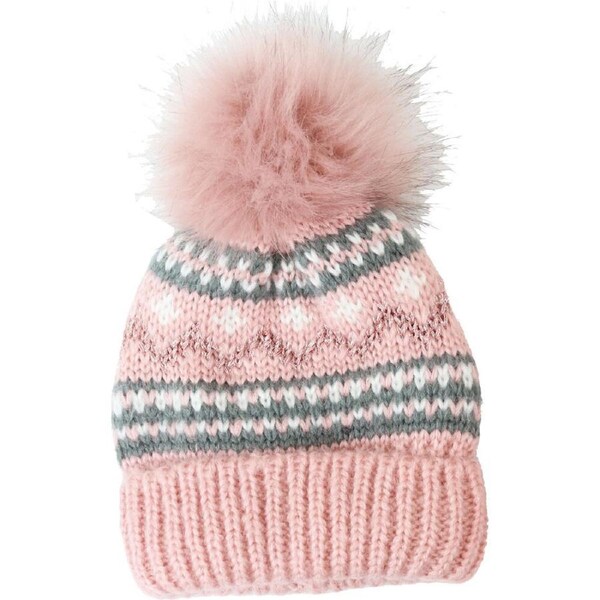 Foote Street Unisex Nordic Beanie Cosy For Kids S/M Dusty Pink 3Y-6Y