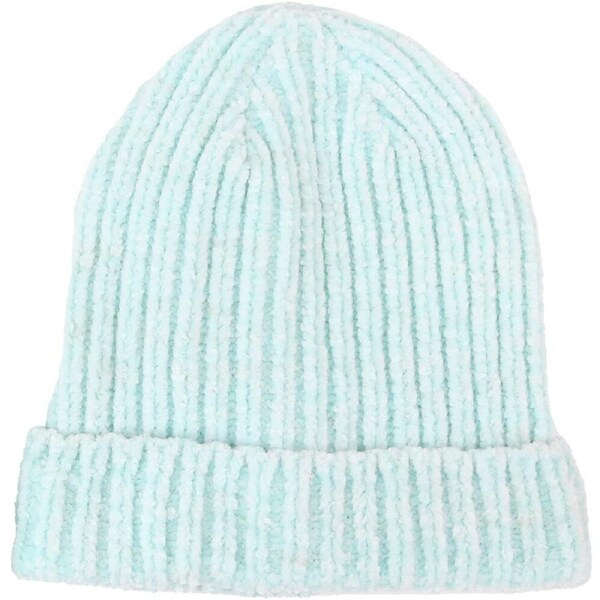 Foote Street Unisex Chenille Beanie For Kids Medium/Large Soft Green 7Y-10Y