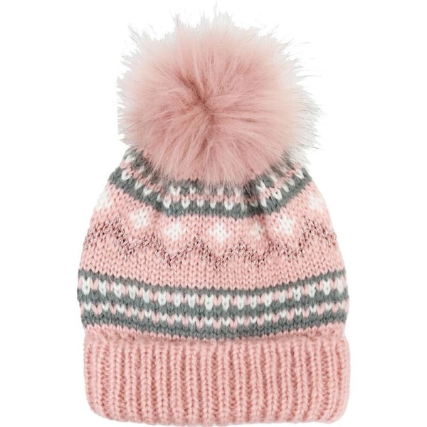 Foote Street Unisex Nordic Beanie Cosy For Kids M/L Dusty Pink 7Y-10Y