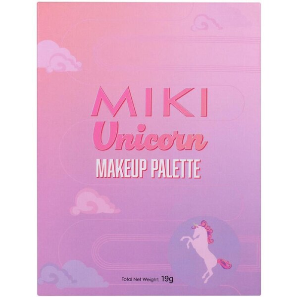 Miki Unicorn Makeup Palette With Eyeshadows, Highlighters, Lip Gloss - 5y+