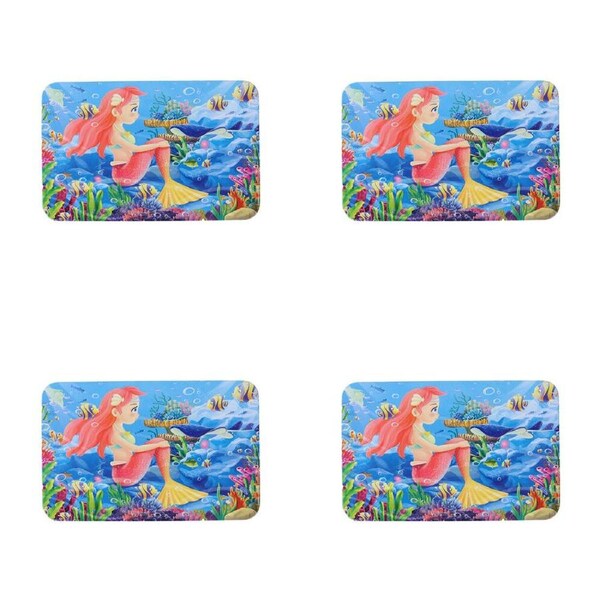 4x 60pc Miki Mermaid Wooden Jigsaw Puzzle for Kids/Children Multicolour 3y+