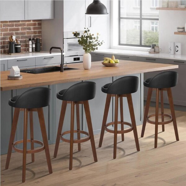 4x ALFORDSON Bar Stools 74cm Footrest