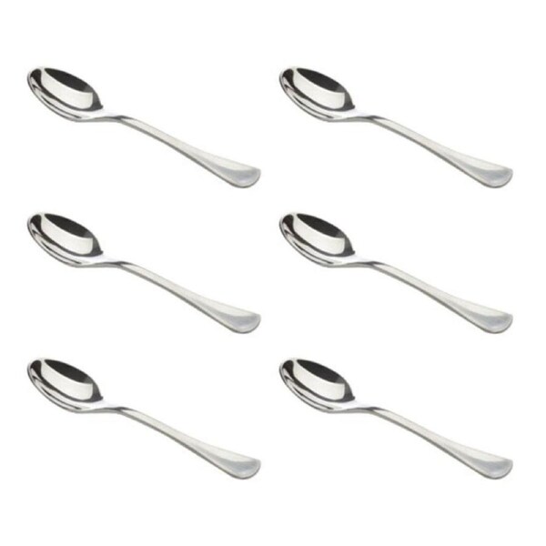6x Maxwell & Williams Cosmopolitan Espresso Spoon Stainless Steel Silver