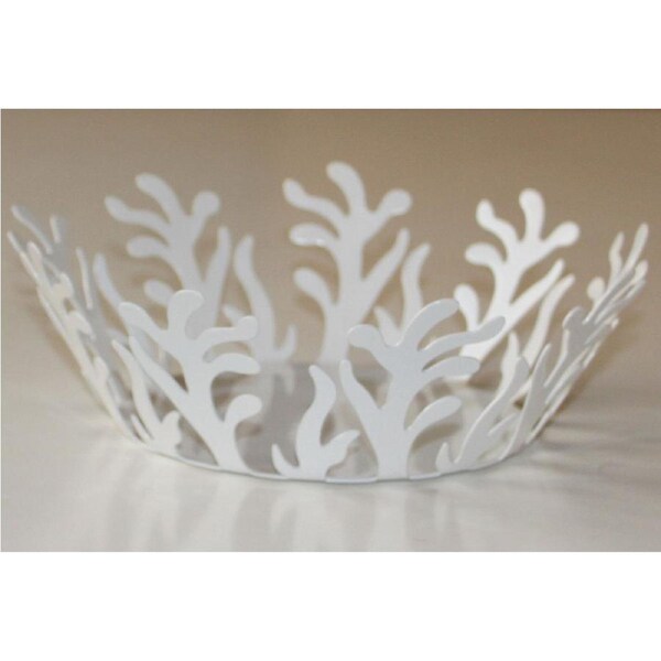 Italian Style Iron Fruit Bowl Plate ---------White Iof-07