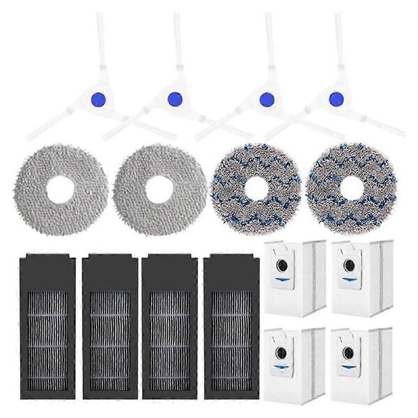 For DEEBOT X2 X2 Pro X2 Omni Vacuum Cleaner Main Side Brush Hepa Filters Mop Pads Dust Bags Parts