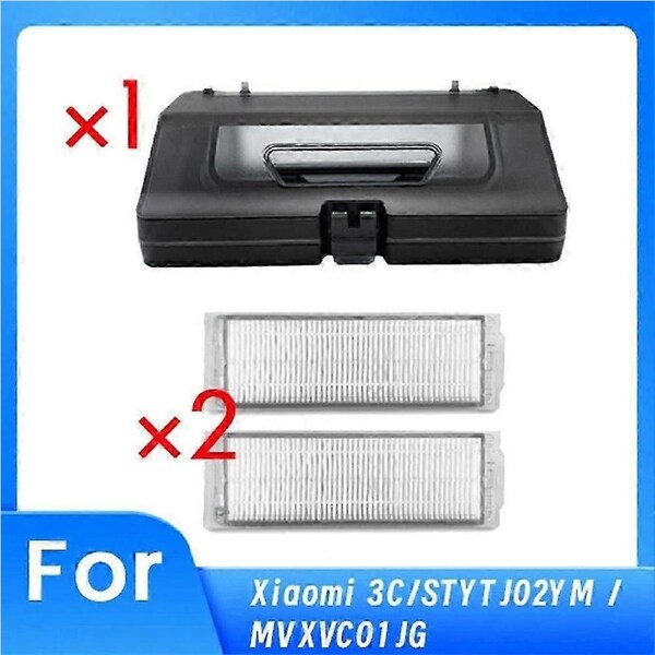 2 in 1 Water Tank Dust Box with 2 Filter for 3C/STYTJ02YM /MVXVC01- Robot Vacuum Cleaner Part