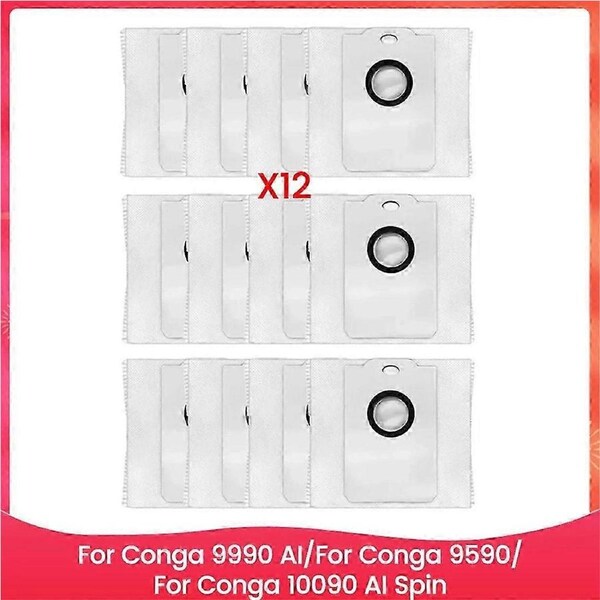 12PCS Dust Bag for 9990 AI/ 9590/ 10090 AI Vacuum Cleaner Spare Parts Home Cleaning Tools