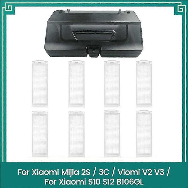 2 in 1 Water Tank Dust Box and Filter for 2S 3C for V2 V3 for S10 S12 Replacement Spare Part