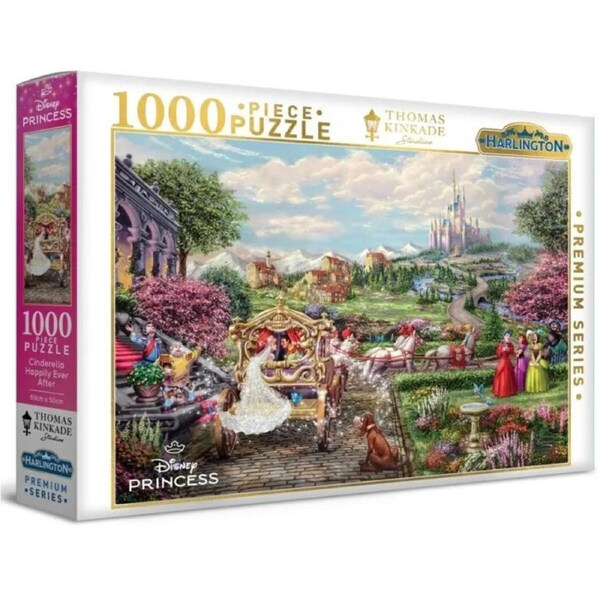 Harlington - Thomas Kinkade Disney Cinderella Happily Ever After Puzzle 1000pc