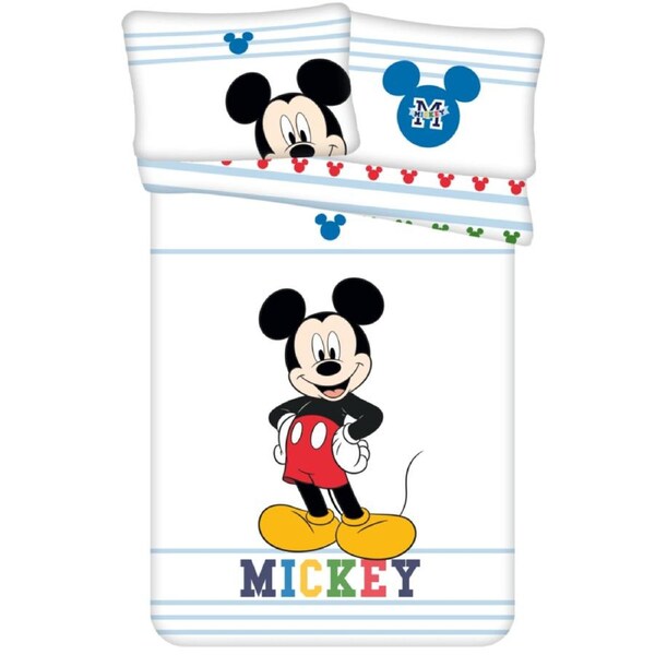 Disney Mickey Mouse Kids Cotton Quilt Cover Set - Toddler Bed Size