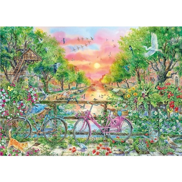 Ravensburger - Dreamy Bicycles in Amsterdam Puzzle 1000pc