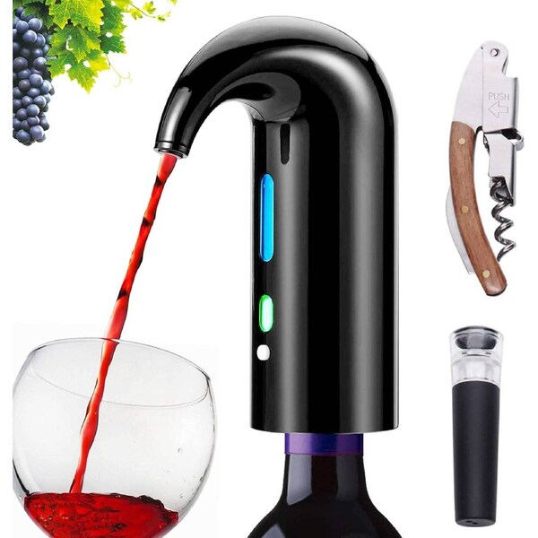 Electric Wine Aerator Pourer USB Rechargeable One-Touch