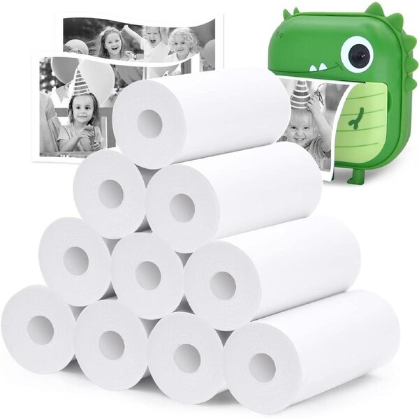 10 Rolls Kids Camera Print Paper Refill Thermal Photo Printer