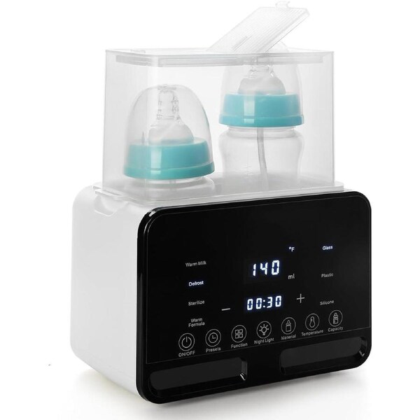 2-in-1 Baby Bottle Warmer and Sterilizer with LCD Display