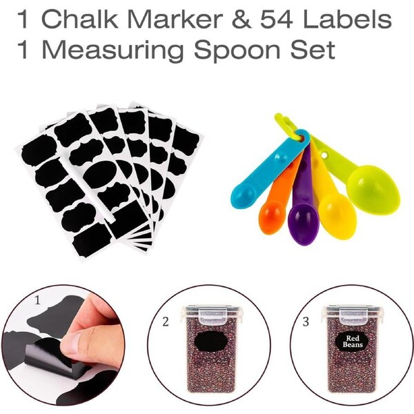 42-Pack Airtight Food Storage Containers with Leak-Proof Lids