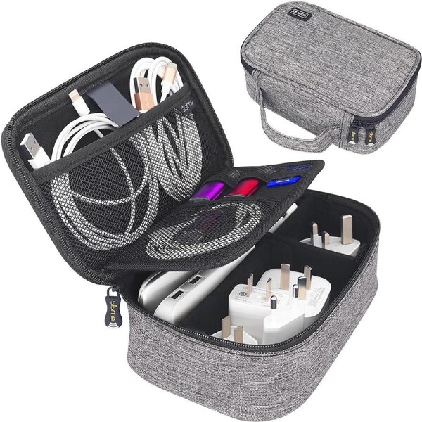 Travel Electronics Organizer Case for Tech Accessories