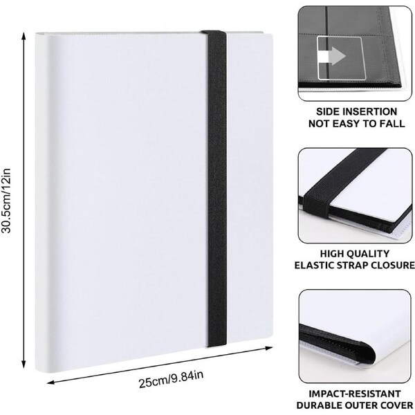 9-Pocket Trading Card Binder for YuGiOh MTG TCG with Sleeves