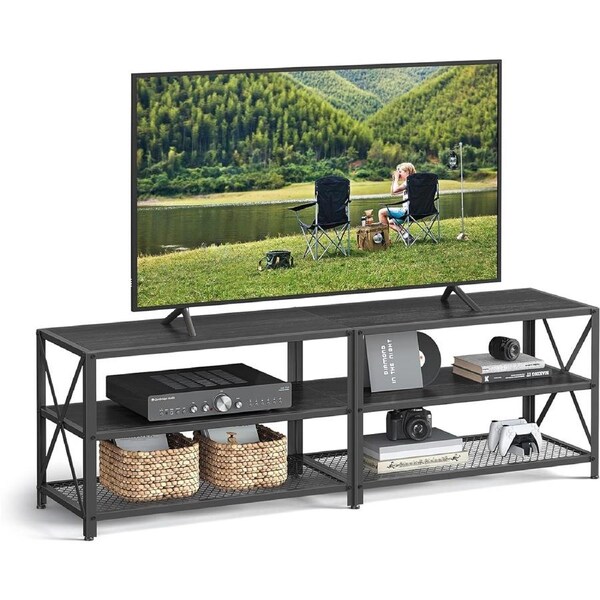 TV Stand for 70-inch TVs - Entertainment Center with Storage