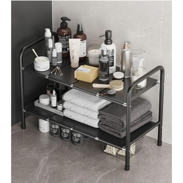 1 Tier Kitchen Storage Shelf Under Sink Organizer Spice Rack