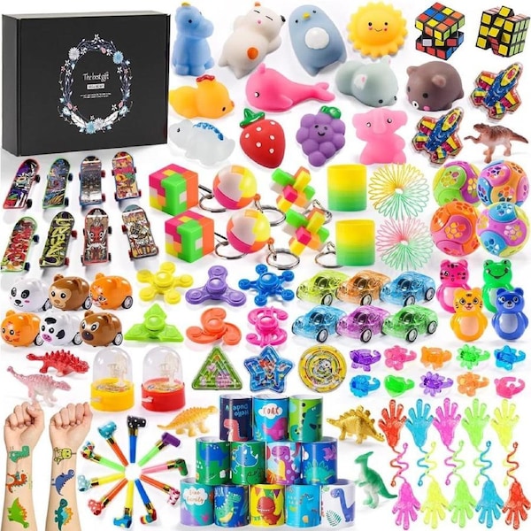 Kids Party Favors Treasure Box Prizes 120 PCS Bulk Toys