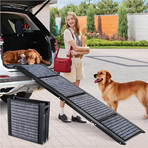 170cm Foldable Dog Ramp for Large Dogs Non-Slip Up to 113kg