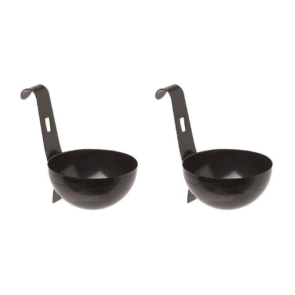 2x Cuisena NonStick Egg Poacher Cooking Utensil Black